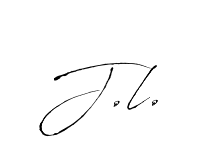 if you are searching for the best signature style for your name J.l.. so please give up your signature search. here we have designed multiple signature styles  using Antro_Vectra. J.l. signature style 6 images and pictures png