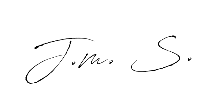 This is the best signature style for the J.m. S. name. Also you like these signature font (Antro_Vectra). Mix name signature. J.m. S. signature style 6 images and pictures png