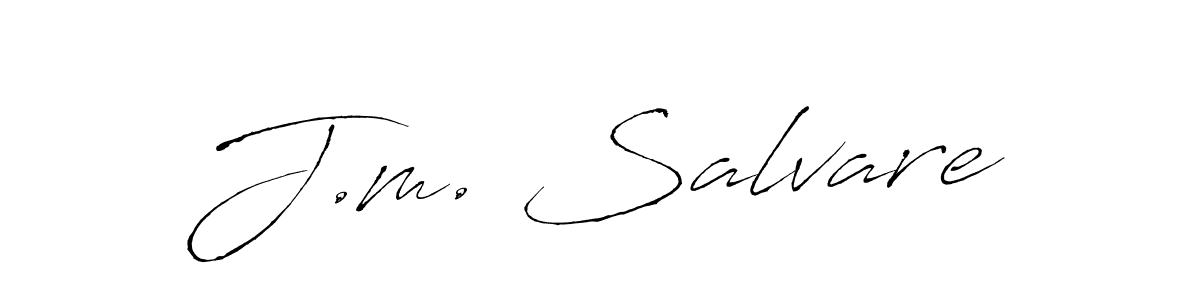 if you are searching for the best signature style for your name J.m. Salvare. so please give up your signature search. here we have designed multiple signature styles  using Antro_Vectra. J.m. Salvare signature style 6 images and pictures png