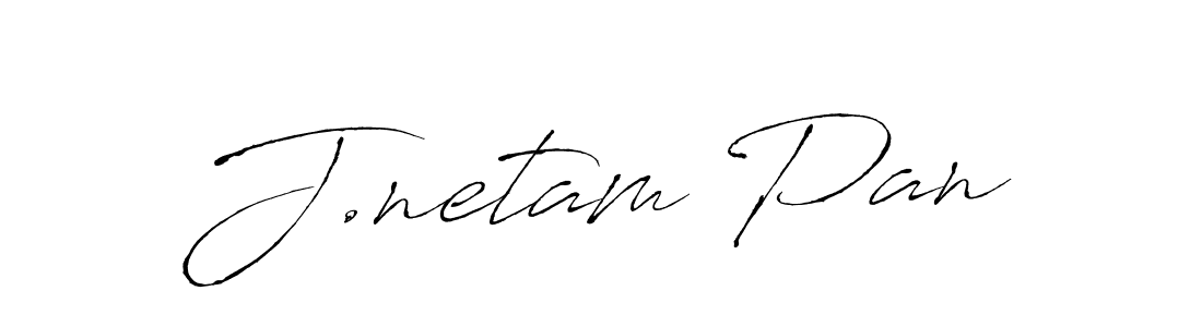 How to make J.netam Pan name signature. Use Antro_Vectra style for creating short signs online. This is the latest handwritten sign. J.netam Pan signature style 6 images and pictures png