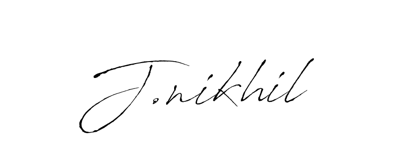 You should practise on your own different ways (Antro_Vectra) to write your name (J.nikhil) in signature. don't let someone else do it for you. J.nikhil signature style 6 images and pictures png