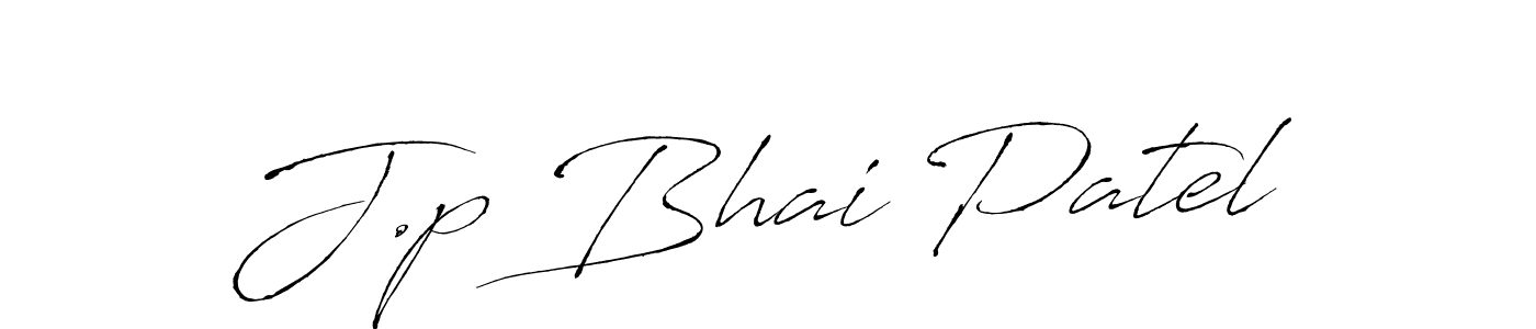 How to make J.p Bhai Patel signature? Antro_Vectra is a professional autograph style. Create handwritten signature for J.p Bhai Patel name. J.p Bhai Patel signature style 6 images and pictures png