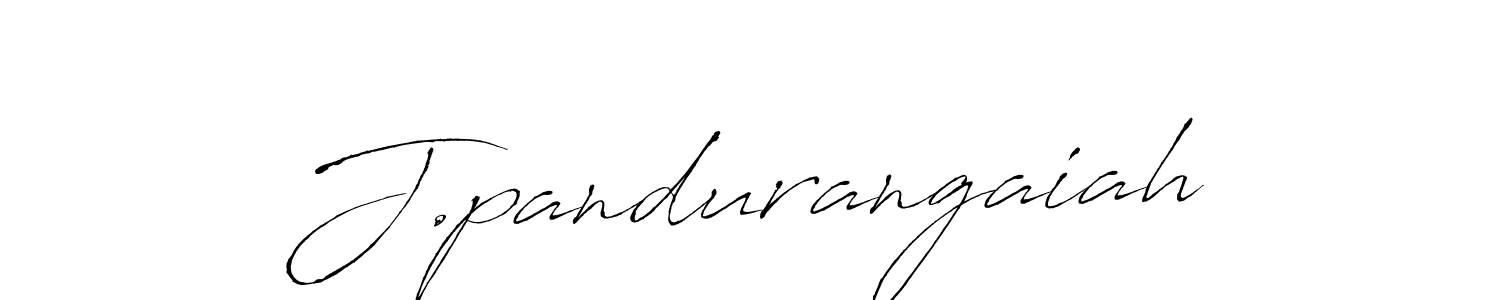 Create a beautiful signature design for name J.pandurangaiah. With this signature (Antro_Vectra) fonts, you can make a handwritten signature for free. J.pandurangaiah signature style 6 images and pictures png