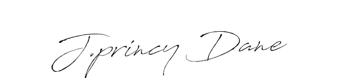 The best way (Antro_Vectra) to make a short signature is to pick only two or three words in your name. The name J.princy Dane include a total of six letters. For converting this name. J.princy Dane signature style 6 images and pictures png