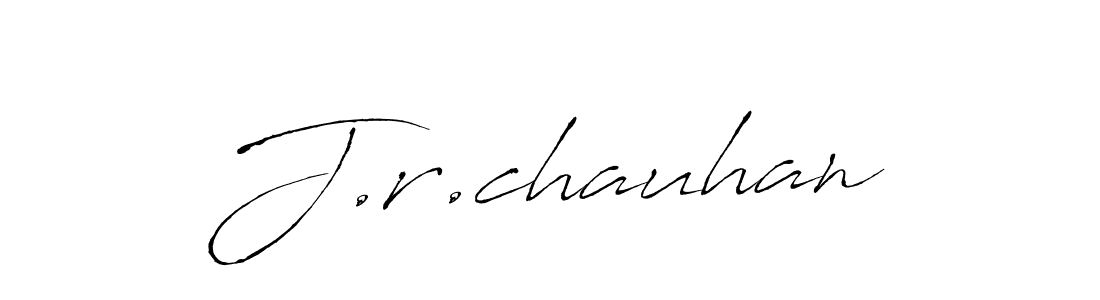 J.r.chauhan stylish signature style. Best Handwritten Sign (Antro_Vectra) for my name. Handwritten Signature Collection Ideas for my name J.r.chauhan. J.r.chauhan signature style 6 images and pictures png