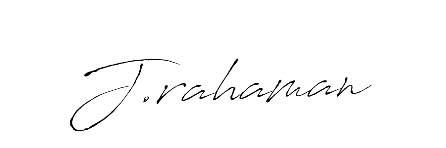 Design your own signature with our free online signature maker. With this signature software, you can create a handwritten (Antro_Vectra) signature for name J.rahaman. J.rahaman signature style 6 images and pictures png