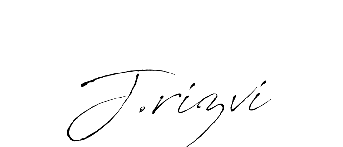 Use a signature maker to create a handwritten signature online. With this signature software, you can design (Antro_Vectra) your own signature for name J.rizvi. J.rizvi signature style 6 images and pictures png