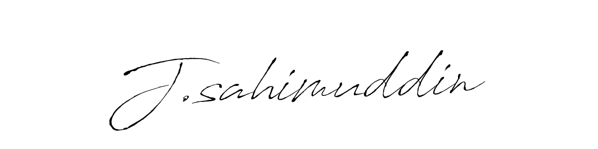 if you are searching for the best signature style for your name J.sahimuddin. so please give up your signature search. here we have designed multiple signature styles  using Antro_Vectra. J.sahimuddin signature style 6 images and pictures png