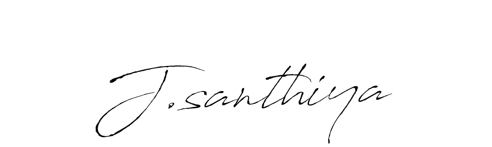 Design your own signature with our free online signature maker. With this signature software, you can create a handwritten (Antro_Vectra) signature for name J.santhiya. J.santhiya signature style 6 images and pictures png