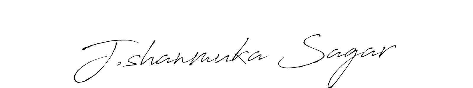 You should practise on your own different ways (Antro_Vectra) to write your name (J.shanmuka Sagar) in signature. don't let someone else do it for you. J.shanmuka Sagar signature style 6 images and pictures png