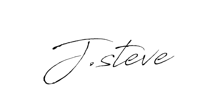 How to make J.steve signature? Antro_Vectra is a professional autograph style. Create handwritten signature for J.steve name. J.steve signature style 6 images and pictures png