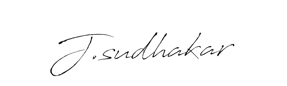 How to make J.sudhakar signature? Antro_Vectra is a professional autograph style. Create handwritten signature for J.sudhakar name. J.sudhakar signature style 6 images and pictures png