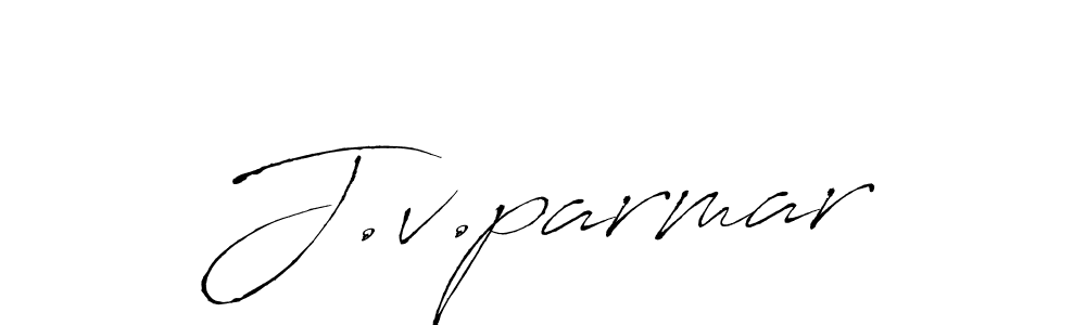 Use a signature maker to create a handwritten signature online. With this signature software, you can design (Antro_Vectra) your own signature for name J.v.parmar. J.v.parmar signature style 6 images and pictures png