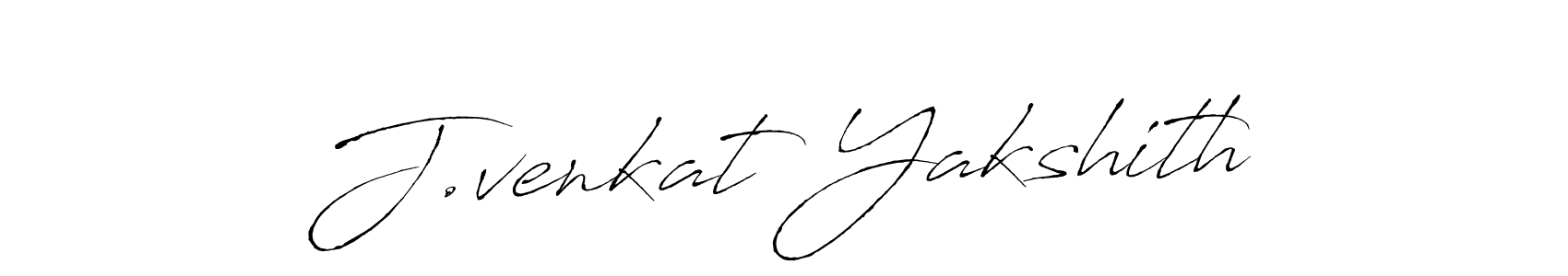 J.venkat Yakshith stylish signature style. Best Handwritten Sign (Antro_Vectra) for my name. Handwritten Signature Collection Ideas for my name J.venkat Yakshith. J.venkat Yakshith signature style 6 images and pictures png