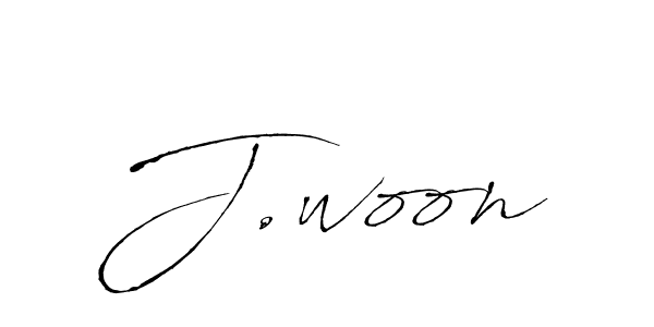 How to Draw J.woon signature style? Antro_Vectra is a latest design signature styles for name J.woon. J.woon signature style 6 images and pictures png