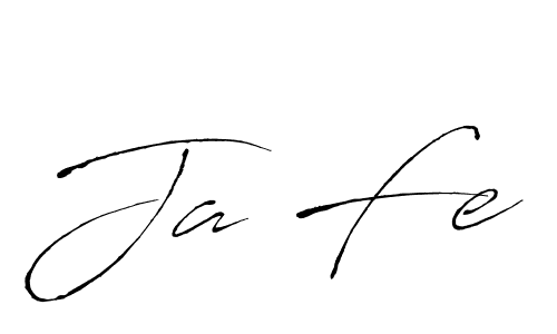 Make a beautiful signature design for name Ja Fe. With this signature (Antro_Vectra) style, you can create a handwritten signature for free. Ja Fe signature style 6 images and pictures png