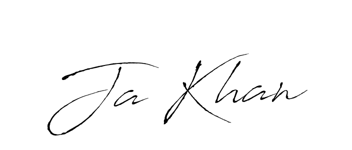 Design your own signature with our free online signature maker. With this signature software, you can create a handwritten (Antro_Vectra) signature for name Ja Khan. Ja Khan signature style 6 images and pictures png