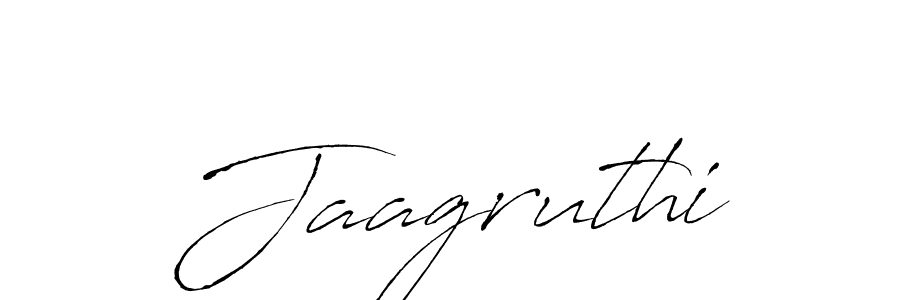 Make a beautiful signature design for name Jaagruthi. With this signature (Antro_Vectra) style, you can create a handwritten signature for free. Jaagruthi signature style 6 images and pictures png