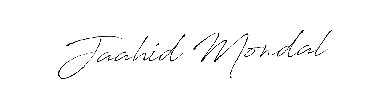 Create a beautiful signature design for name Jaahid Mondal. With this signature (Antro_Vectra) fonts, you can make a handwritten signature for free. Jaahid Mondal signature style 6 images and pictures png