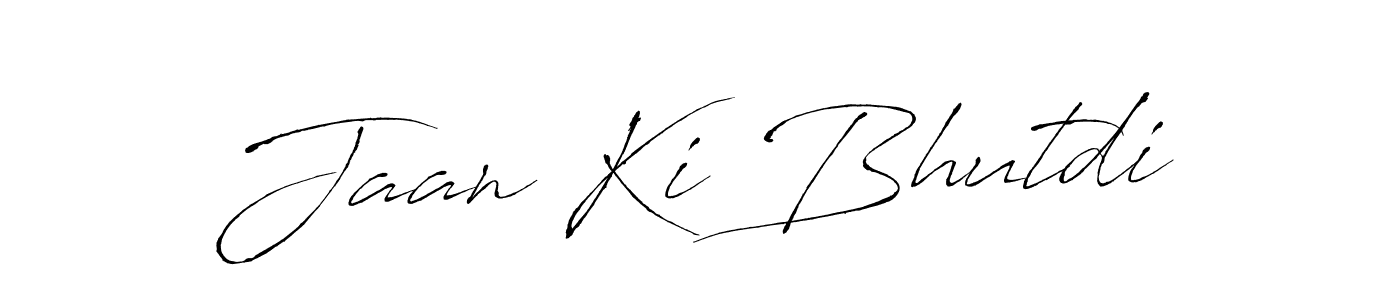 Make a beautiful signature design for name Jaan Ki Bhutdi. With this signature (Antro_Vectra) style, you can create a handwritten signature for free. Jaan Ki Bhutdi signature style 6 images and pictures png