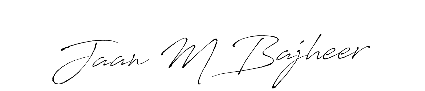 if you are searching for the best signature style for your name Jaan M Bajheer. so please give up your signature search. here we have designed multiple signature styles  using Antro_Vectra. Jaan M Bajheer signature style 6 images and pictures png