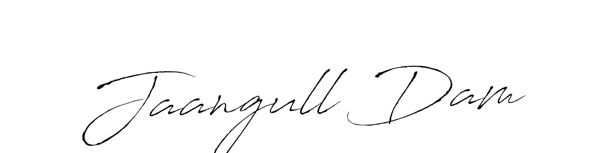 How to make Jaangull Dam name signature. Use Antro_Vectra style for creating short signs online. This is the latest handwritten sign. Jaangull Dam signature style 6 images and pictures png