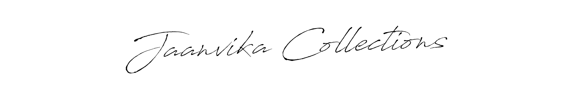 The best way (Antro_Vectra) to make a short signature is to pick only two or three words in your name. The name Jaanvika Collections include a total of six letters. For converting this name. Jaanvika Collections signature style 6 images and pictures png