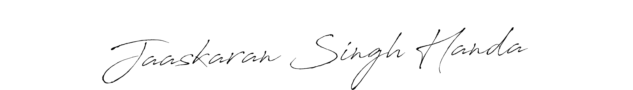 This is the best signature style for the Jaaskaran Singh Handa name. Also you like these signature font (Antro_Vectra). Mix name signature. Jaaskaran Singh Handa signature style 6 images and pictures png