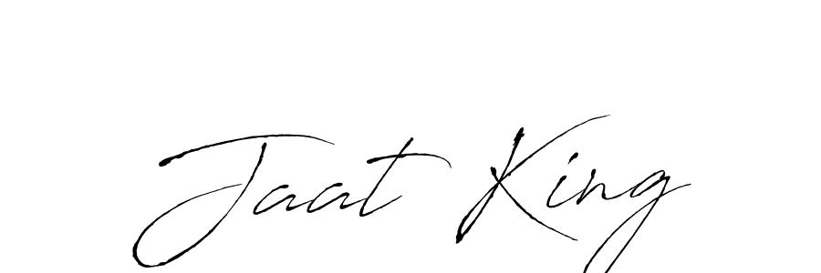 Create a beautiful signature design for name Jaat King. With this signature (Antro_Vectra) fonts, you can make a handwritten signature for free. Jaat King signature style 6 images and pictures png
