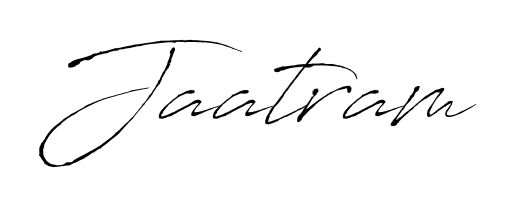 Enhance your business communications with Jaatram signature in Antro_Vectra lettering. Clean, modern, and universally compatible. Jaatram signature style 6 images and pictures png