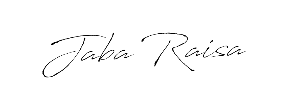 Create a beautiful signature design for name Jaba Raisa. With this signature (Antro_Vectra) fonts, you can make a handwritten signature for free. Jaba Raisa signature style 6 images and pictures png