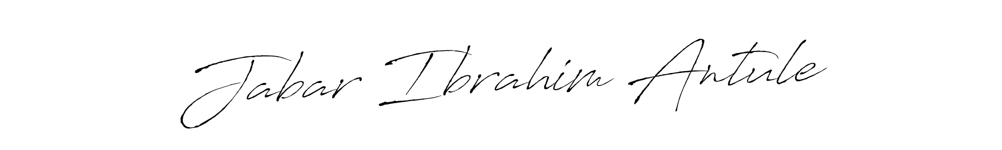 Also we have Jabar Ibrahim Antule name is the best signature style. Create professional handwritten signature collection using Antro_Vectra autograph style. Jabar Ibrahim Antule signature style 6 images and pictures png
