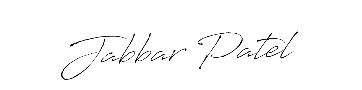 Create a beautiful signature design for name Jabbar Patel. With this signature (Antro_Vectra) fonts, you can make a handwritten signature for free. Jabbar Patel signature style 6 images and pictures png