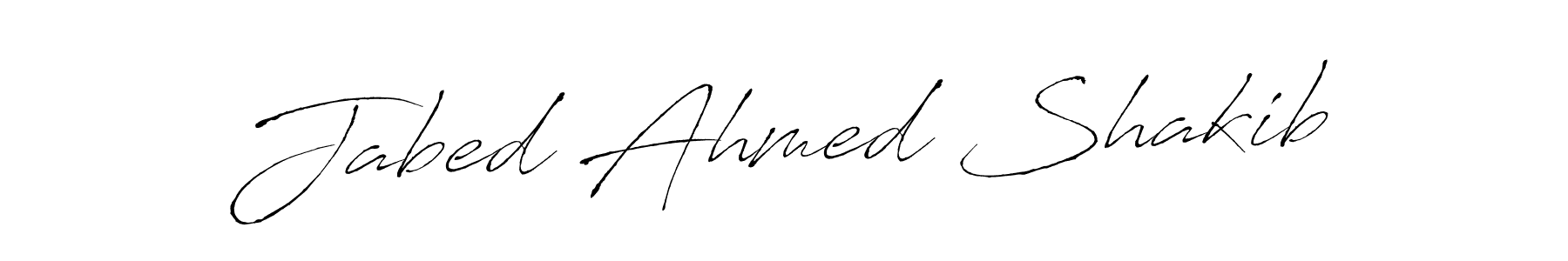 How to make Jabed Ahmed Shakib signature? Antro_Vectra is a professional autograph style. Create handwritten signature for Jabed Ahmed Shakib name. Jabed Ahmed Shakib signature style 6 images and pictures png