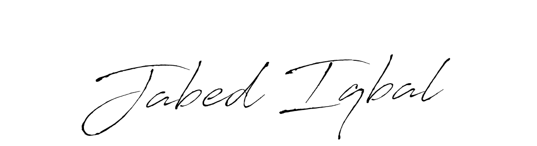 Jabed Iqbal stylish signature style. Best Handwritten Sign (Antro_Vectra) for my name. Handwritten Signature Collection Ideas for my name Jabed Iqbal. Jabed Iqbal signature style 6 images and pictures png