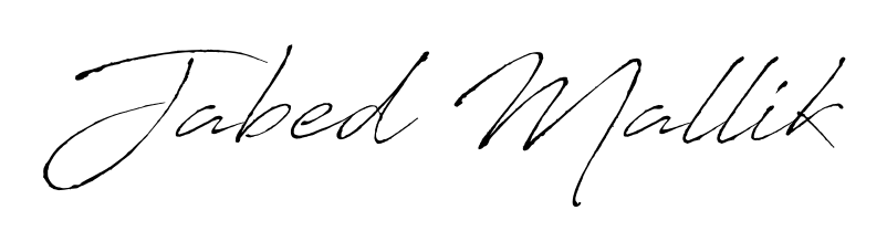 Download transparent PNG signature for name Jabed Mallik styled with Antro_Vectra font. Ready to paste directly into PDF and Word agreements. Jabed Mallik signature style 6 images and pictures png