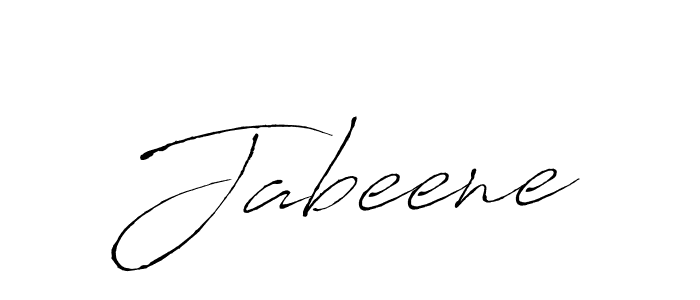 Jabeene stylish signature style. Best Handwritten Sign (Antro_Vectra) for my name. Handwritten Signature Collection Ideas for my name Jabeene. Jabeene signature style 6 images and pictures png