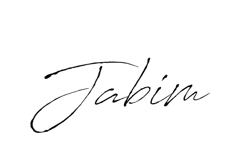 Make a beautiful signature design for name Jabim. With this signature (Antro_Vectra) style, you can create a handwritten signature for free. Jabim signature style 6 images and pictures png