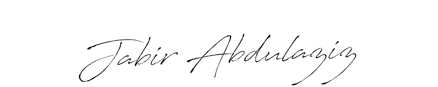 How to make Jabir Abdulaziz name signature. Use Antro_Vectra style for creating short signs online. This is the latest handwritten sign. Jabir Abdulaziz signature style 6 images and pictures png
