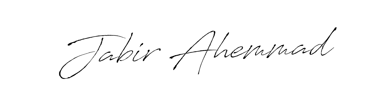Design your own signature with our free online signature maker. With this signature software, you can create a handwritten (Antro_Vectra) signature for name Jabir Ahemmad. Jabir Ahemmad signature style 6 images and pictures png