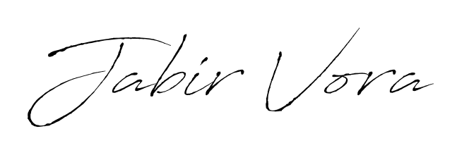 Use a signature maker to create a handwritten signature online. With this signature software, you can design (Antro_Vectra) your own signature for name Jabir Vora. Jabir Vora signature style 6 images and pictures png