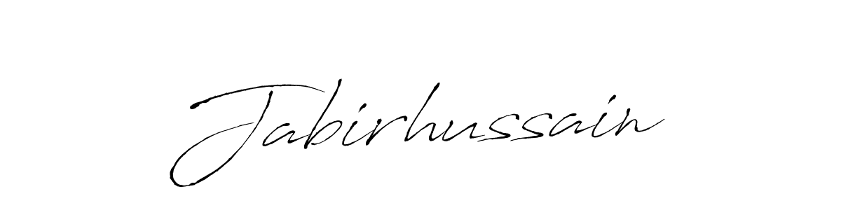 Create a beautiful signature design for name Jabirhussain. With this signature (Antro_Vectra) fonts, you can make a handwritten signature for free. Jabirhussain signature style 6 images and pictures png