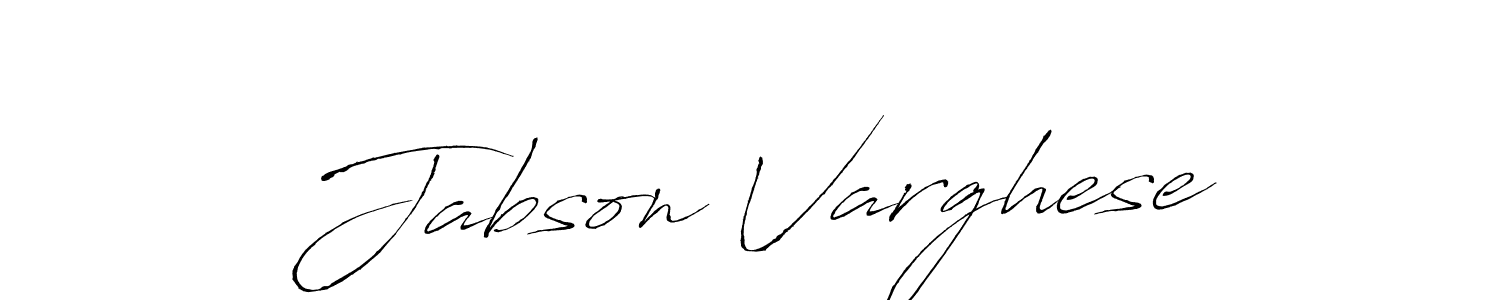 The best way (Antro_Vectra) to make a short signature is to pick only two or three words in your name. The name Jabson Varghese include a total of six letters. For converting this name. Jabson Varghese signature style 6 images and pictures png