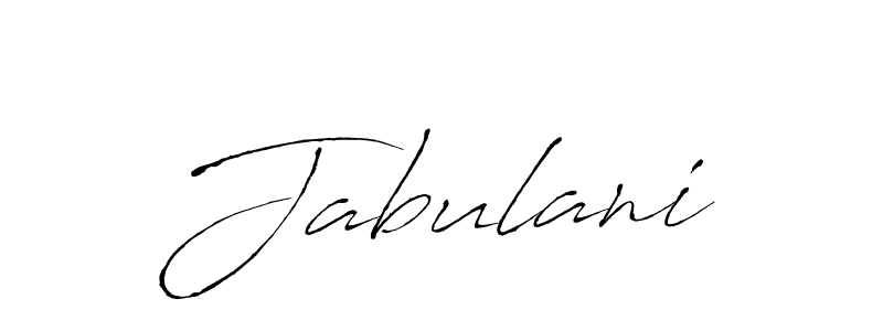 Design your own signature with our free online signature maker. With this signature software, you can create a handwritten (Antro_Vectra) signature for name Jabulani. Jabulani signature style 6 images and pictures png