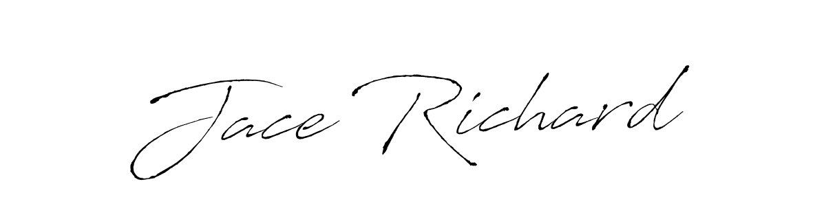 Design your own signature with our free online signature maker. With this signature software, you can create a handwritten (Antro_Vectra) signature for name Jace Richard. Jace Richard signature style 6 images and pictures png