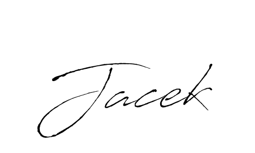 Use a signature maker to create a handwritten signature online. With this signature software, you can design (Antro_Vectra) your own signature for name Jacek. Jacek signature style 6 images and pictures png