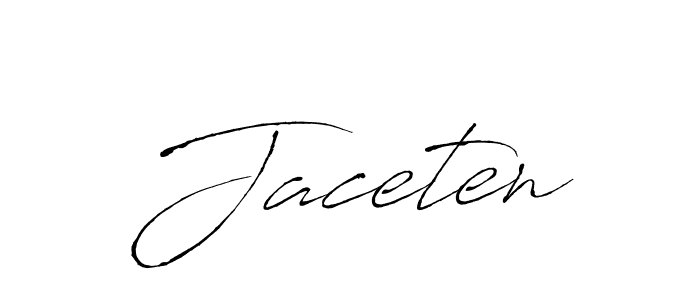 Design your own signature with our free online signature maker. With this signature software, you can create a handwritten (Antro_Vectra) signature for name Jaceten. Jaceten signature style 6 images and pictures png