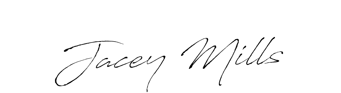 Create a beautiful signature design for name Jacey Mills. With this signature (Antro_Vectra) fonts, you can make a handwritten signature for free. Jacey Mills signature style 6 images and pictures png