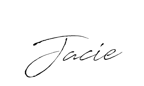 Make a beautiful signature design for name Jacie. With this signature (Antro_Vectra) style, you can create a handwritten signature for free. Jacie signature style 6 images and pictures png