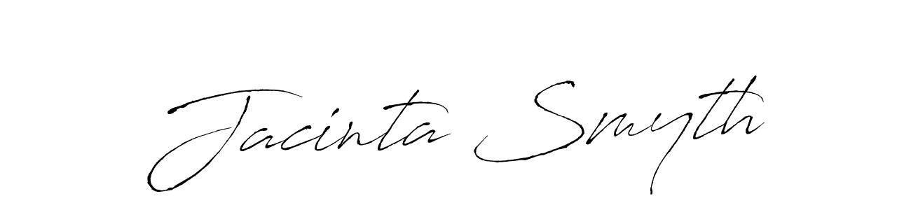 The best way (Antro_Vectra) to make a short signature is to pick only two or three words in your name. The name Jacinta Smyth include a total of six letters. For converting this name. Jacinta Smyth signature style 6 images and pictures png